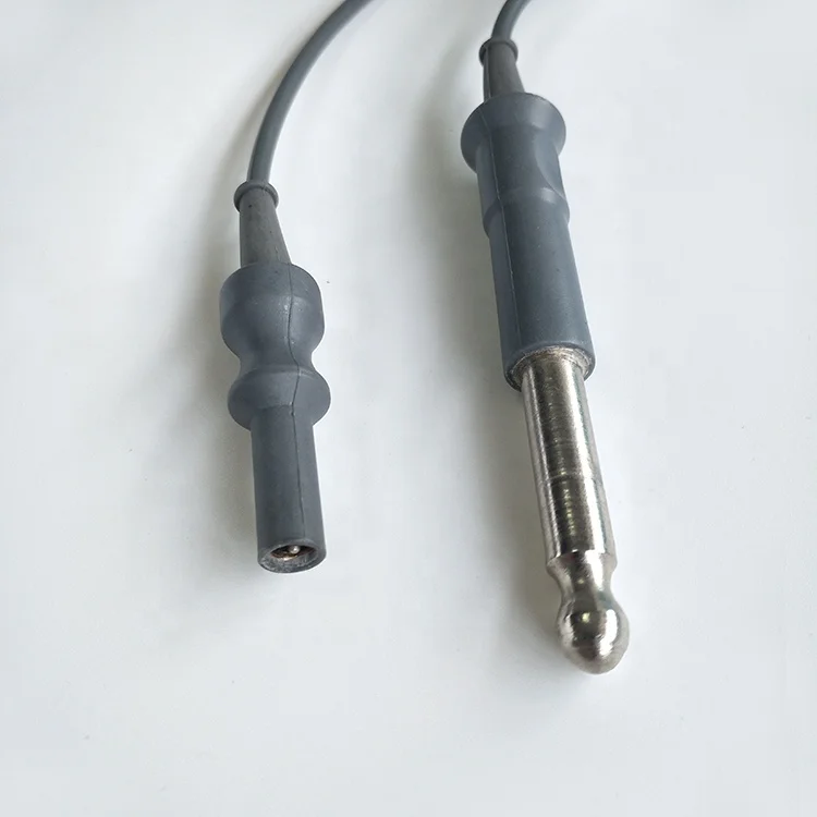 High Quality Laparoscopy Surgery Cord Silicone Reusable 8mm/2.7mm Unipolar High Frequency Coagulation Forceps Cable for Conmed