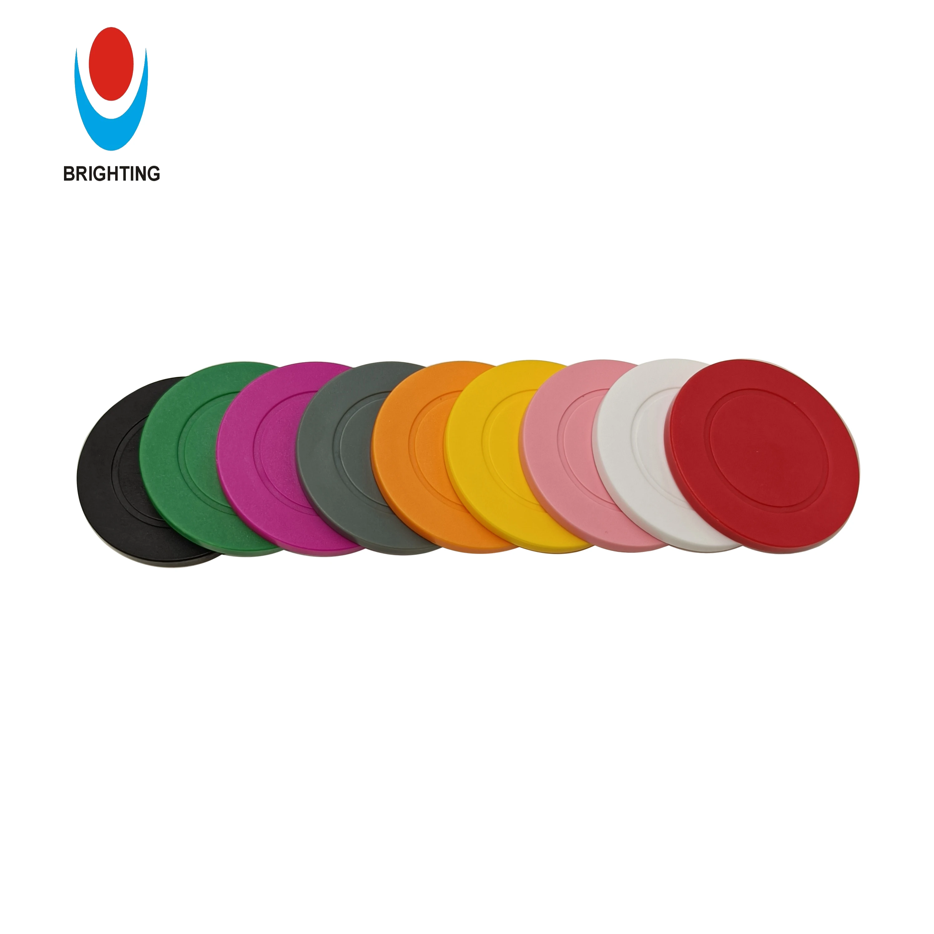 Casino Quality Professional Poker Chips Customized Plastic Printed Dia Size Soft Velvet Bag Material Origin ABS poker chips