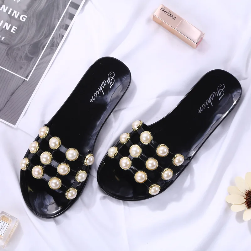 new fashion PVC lady sandals anti slip water proof shoes women sandal jelly shoes female flat sandals