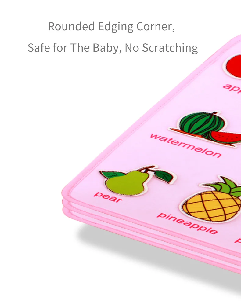 Развивающая Мягкая тканевая книга Jollybaby для раннего развития ребенка