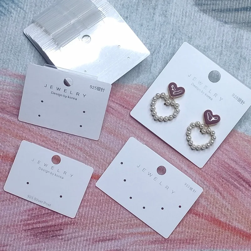 Factory Manufacturer Custom Eco-friendly Bracelet Necklace Jewelry Packaging Display Paper Card Earring Card With Custom Logo