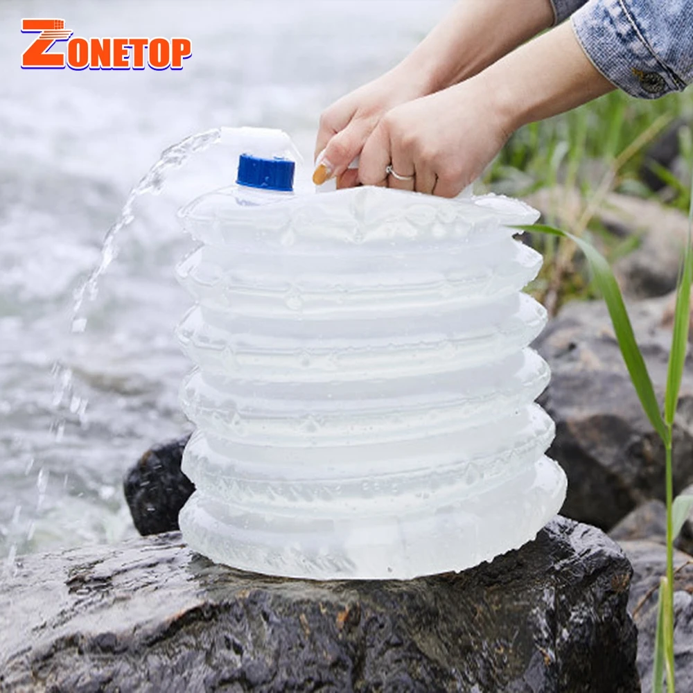 Hot Sale 3 L 5 Ltr 10 Litre 15 Liter Lightweight Reusable Foldable Folding Drinking Water Storage Container with Spigot