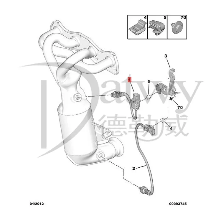 OE 1618LL Lambda Oxygen Sensor Citroen C3 / C3 Picasso C4 DS3 DS4 Peugeot 207 208 308 3008 508 5008 Partner (brand original)