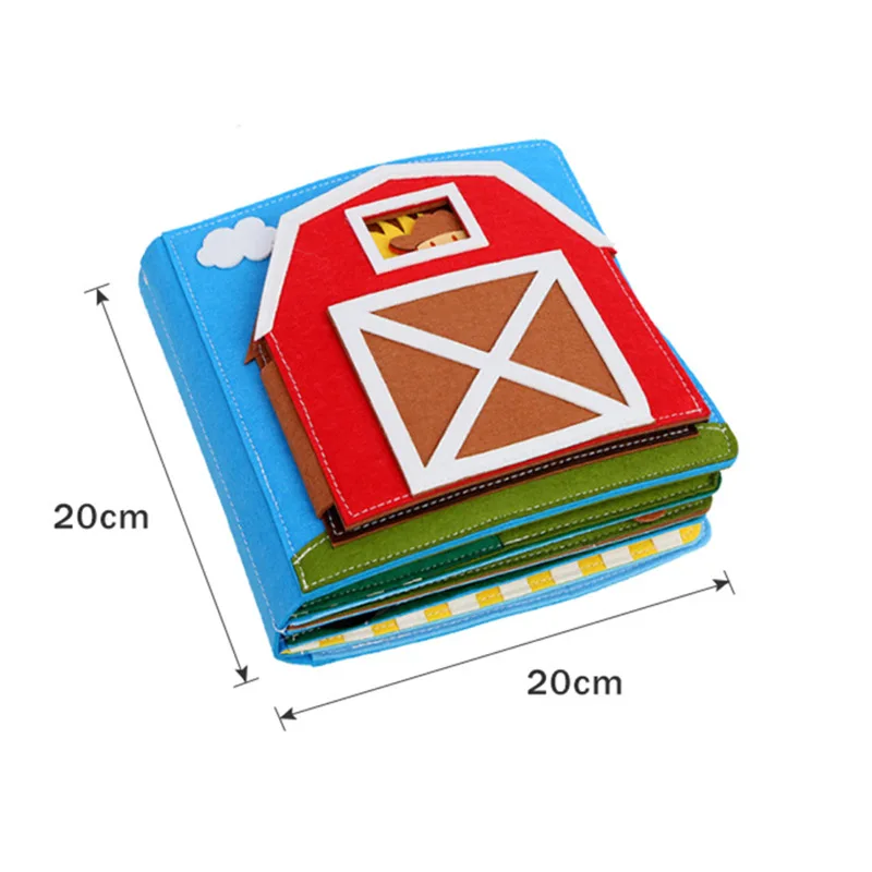 Preschool Storytelling Early Learning Interactive Toys Sensory Story Book 3d Montessori Toddlers Felt Quiet Book