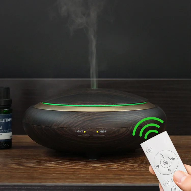 
Soicare UFO shape pear wood 7 color LED lights electrical aroma diffuser essential oil aroma diffusers 