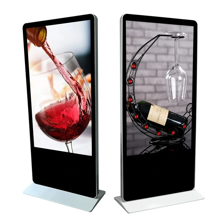 
Factory Customized 55 inch floor stand digital signage, totem, touch screen lcd advertising screens 