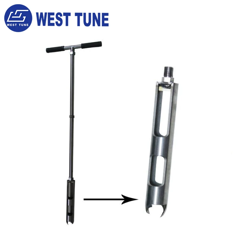 1m-5m Length Stainless steel Spiral Head Pointed head Soil Sampler