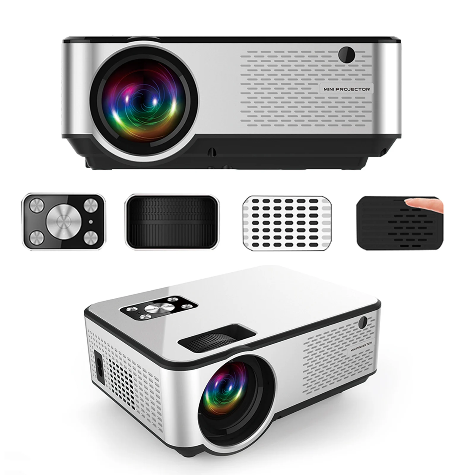Светодиодный проектор DiGear YP13 Wi-Fi HD 720P 100 дюйма большой экран для домашнего кинотеатра