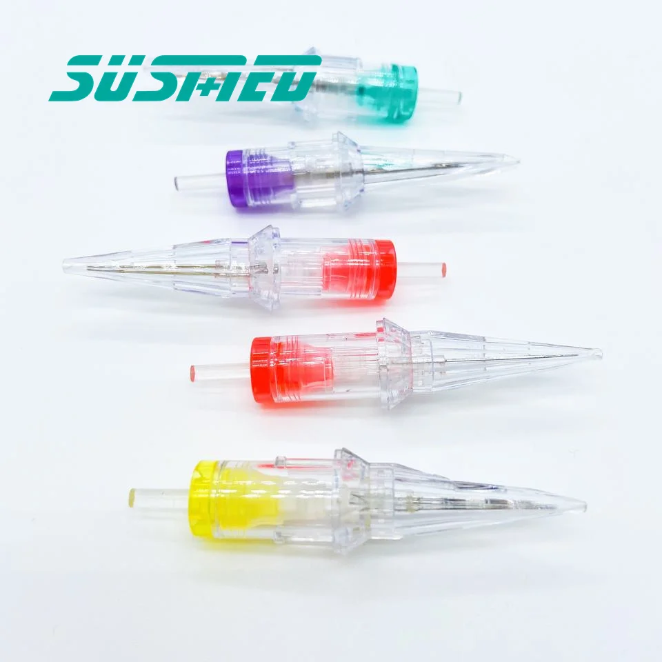 Permanent Makeup Needle With Tubes Cartridge Tattoo Needle Disposable Sterilized Tattoo Machine Needles