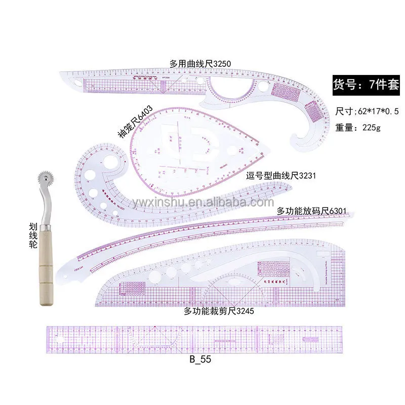 Многофункциональная линейка для шитья изгиб одежды изготовления металлических пластин несколько