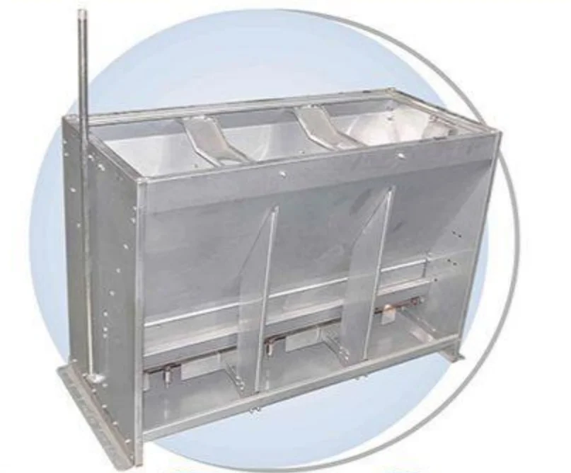 Double Side 304 Stainless Steel Pig Feeder Dry and Wet for Fattening Pig Nursery Pig Home Use Animal Feeders Used Condition