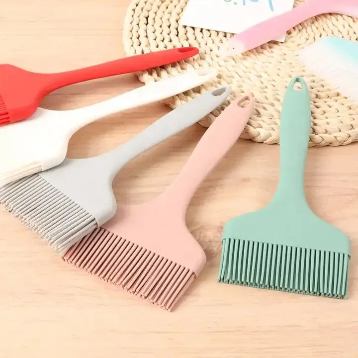 Large Food Grade Silicone Basting Pastry Brush Silicone Cooking Oil Brush Baking Pastry Bbq Oil Basting Brush for BBQ
