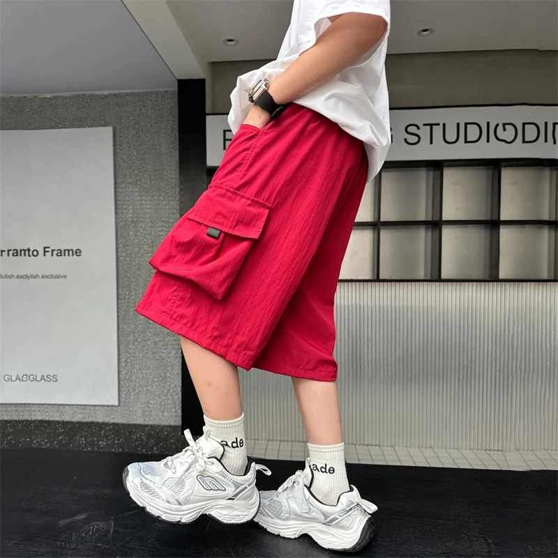 2024 New Fashion Versatile Casual Tooling Sports Shorts Suitable for Boys Outdoor Sports