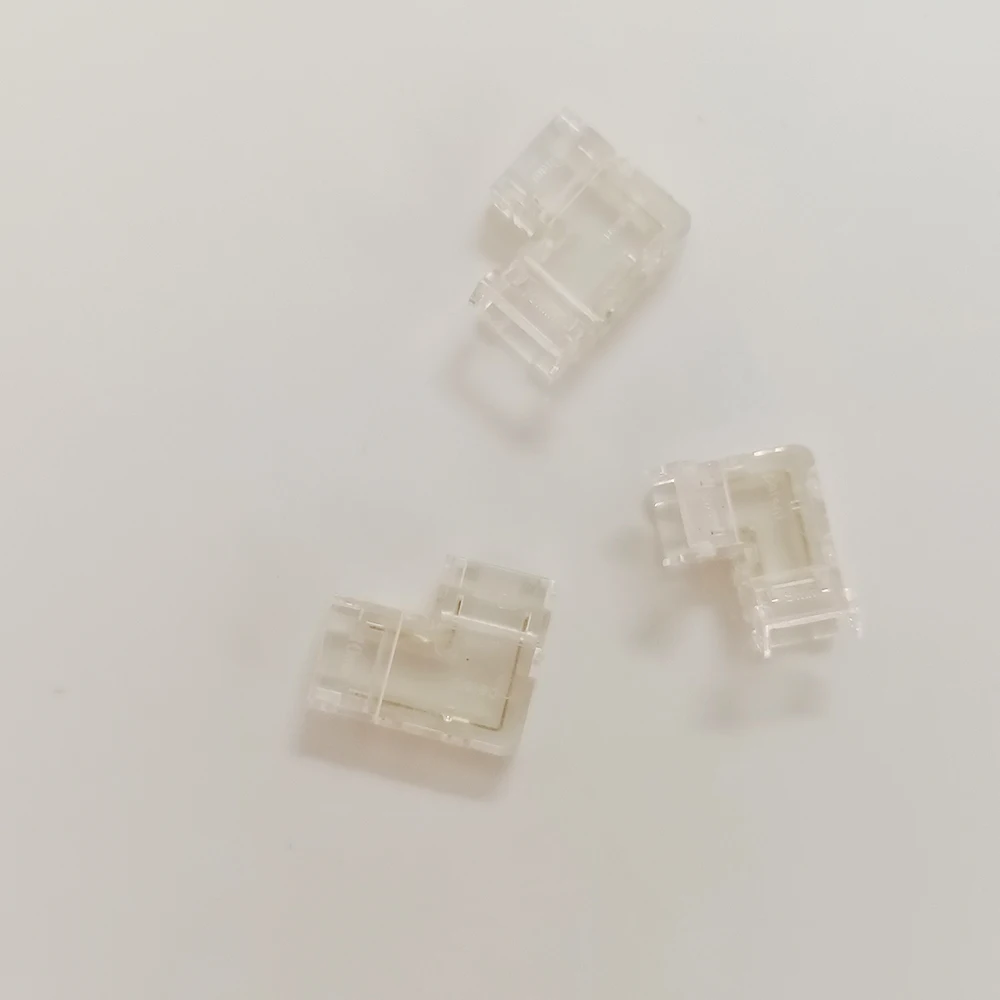 4 контакта L разъем прозрачный угловой для RGB COB светодиодные полосы