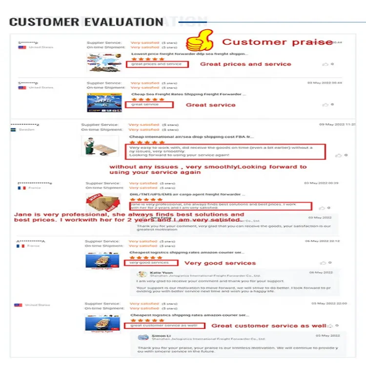 High Qualified Forwarder Company Sea Freight DDP Shipping Fast Delivery Shipping to USA Canada