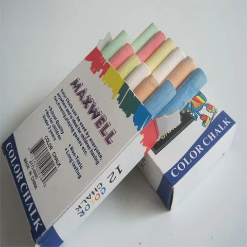 
High quality 6/12/20/100 PCS No dust Chalk Safe Student School Office Use Hot Sale Color Chalk Nontoxic Kid Drawing Chalk 