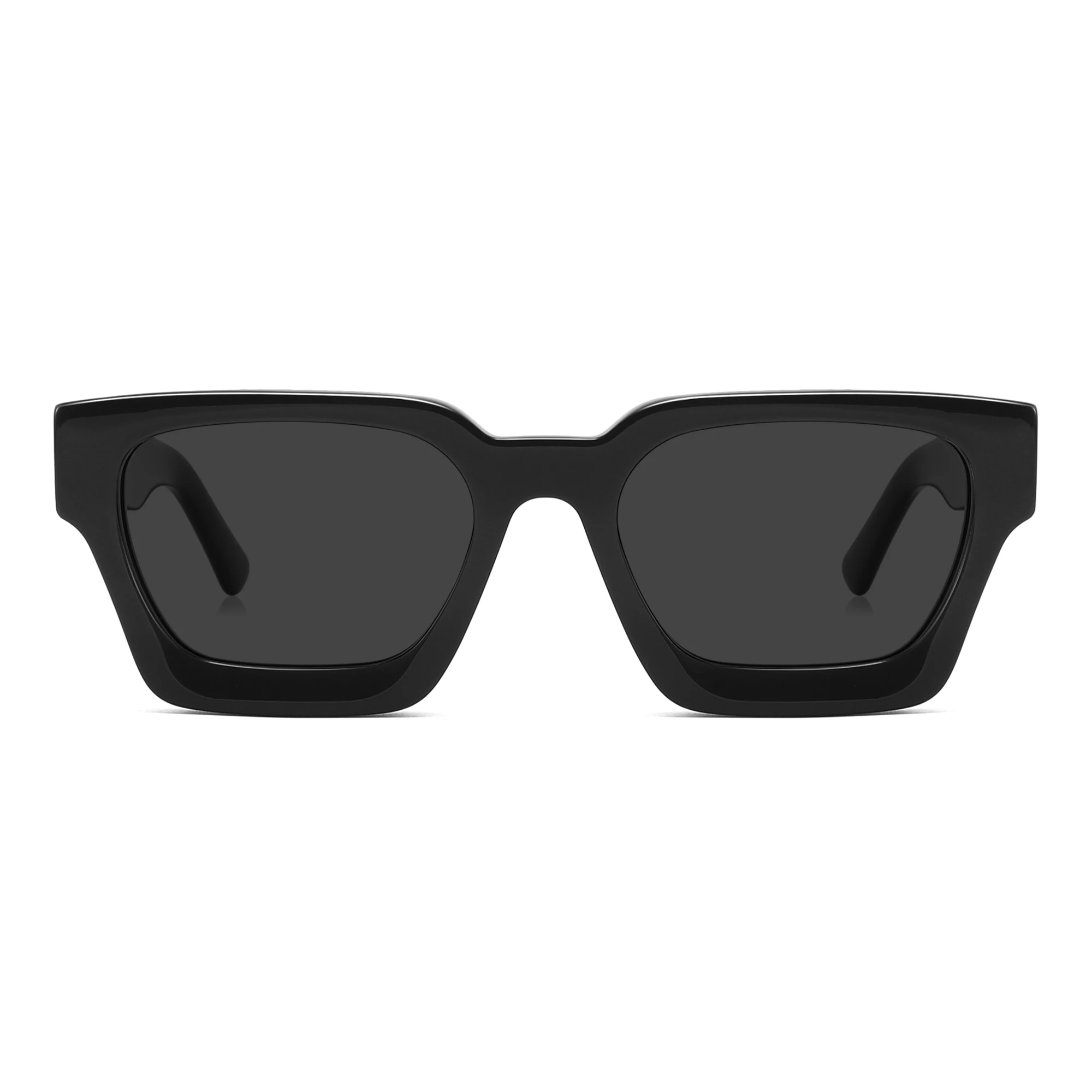 2023 Vintage Rectangle Thick Acetate Gafas Women 2023 Men Shades Acetate Frame Customized Logo Polarized Acetate Sunglasses