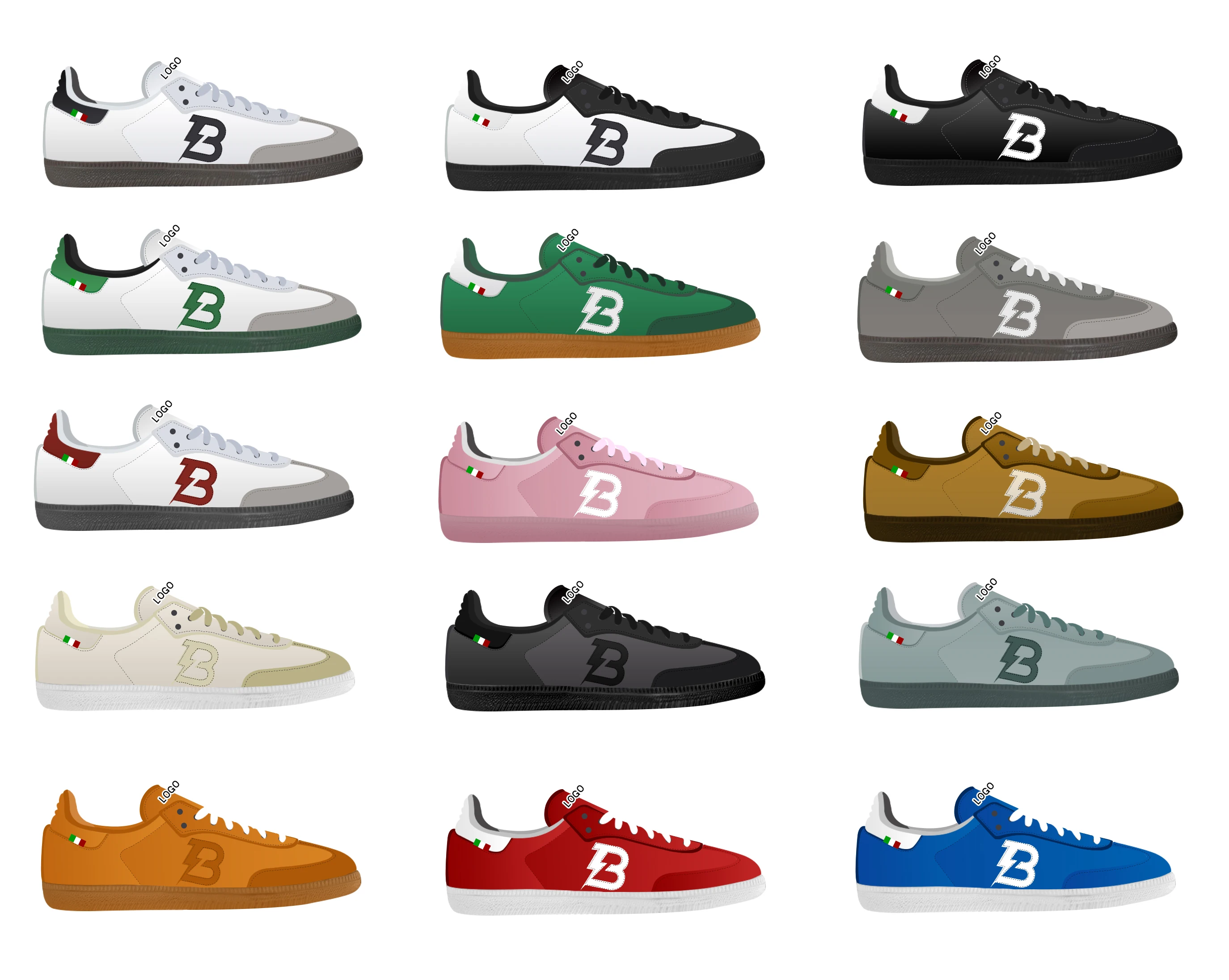 OEM/ODM Sneaker Manufacturers Customized Genuine Leather Low Sam Unisex ba Sneakers Men Custom logo Shoes