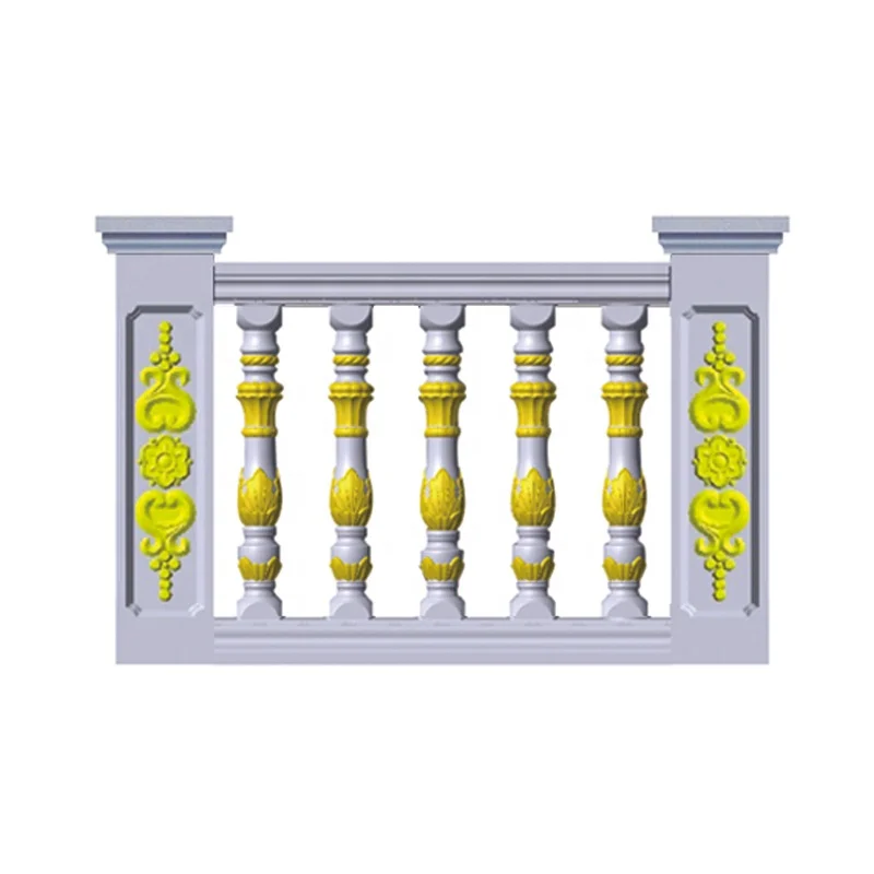 Professional sales of plastic prefabricated concrete railings mold balcony guardrail, garden railings