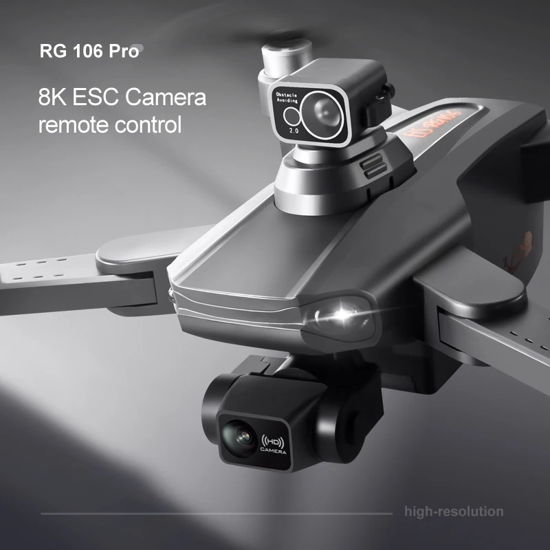 2024 RG106 pro Drones 8k Profesional GPS 3 km Quadcopter Camera Drone 3 Axis Brushless 5G WiFi Fpv RC Drones Toys Dron RG106 Pro