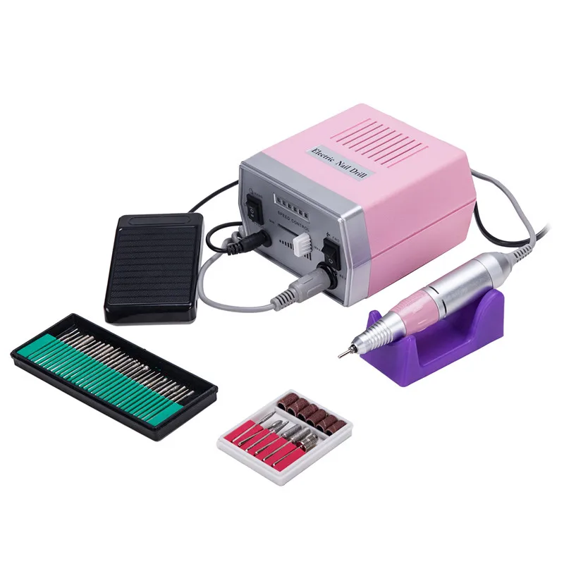 FD01562114 High Power Manicure Suction Nail Drill, 35W 35000Rpm Jd700 Pro Tool Nail Drill Profesional With Vacuum System