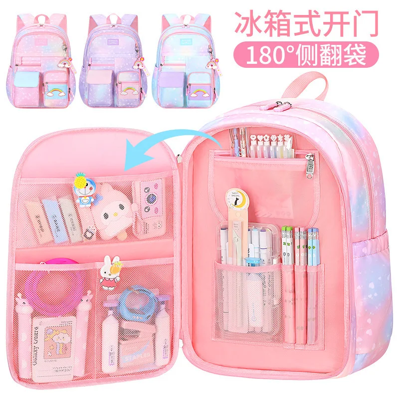 printing primary school student children school bags boys girls large capacity schoolbag colorful backpack book bag backpack