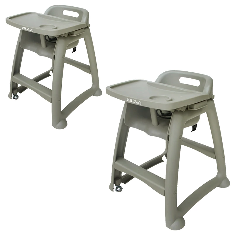 Новый регулируемый и удобный Съемный Детский обеденный стул, Штабелируемый детский стул с высокими штанинами и подносом для ресторана
