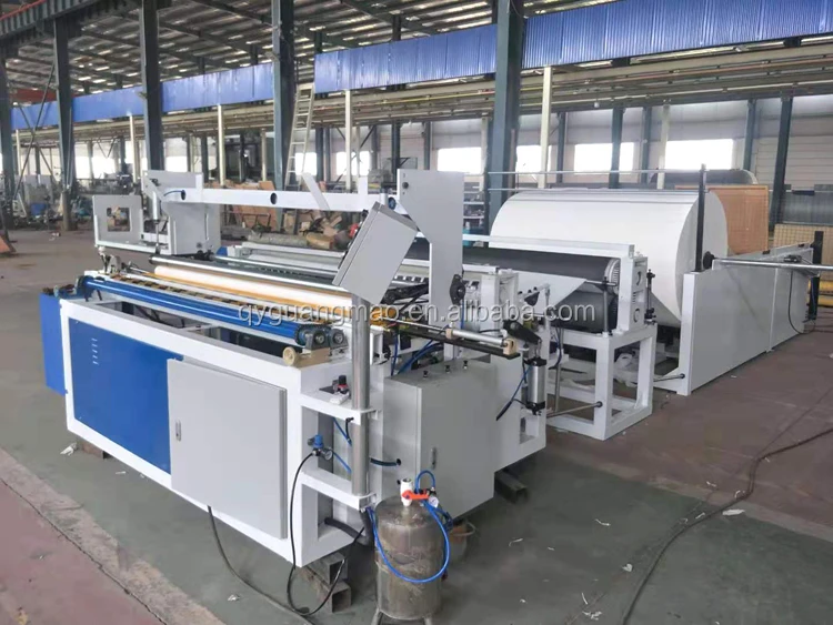 High quality automatic big jumbo roll paper rewinding machine 1880 type toliet paper making line