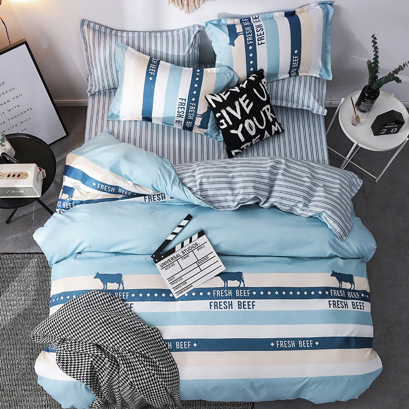 
MOHAP Luxury Wholesale Microfiber Bed Sheets Duvet Cover Printed 