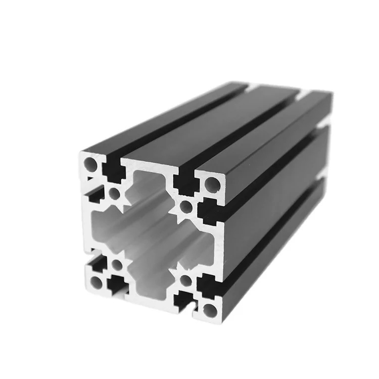6063 t5 industrial profile aluminum cnc 2020 3030 4040 4080 black anodized aluminum profiles