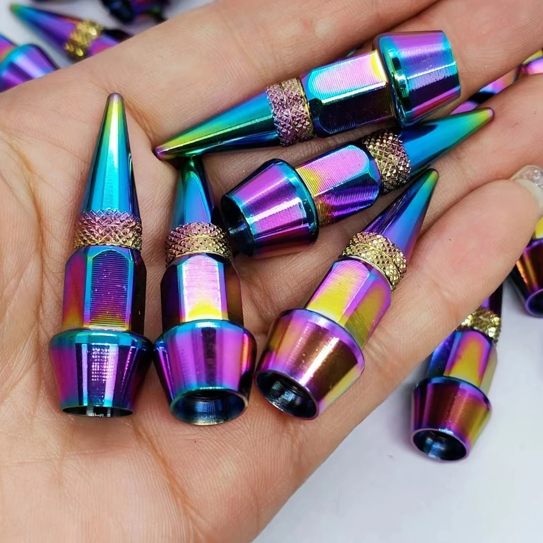 Colorful Wholesale Car Motorcycle  Wheel Tire Valve  Aluminum Alloy Car Tire Valve-Caps