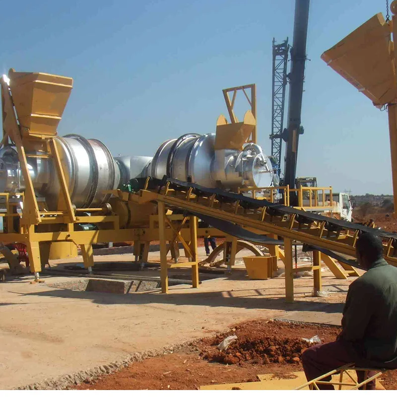 DHB80 80TPH Stationary Road Machinery Hot Drum Mix Asphalt Plant Mixer Bitumen Mixing Production Plant