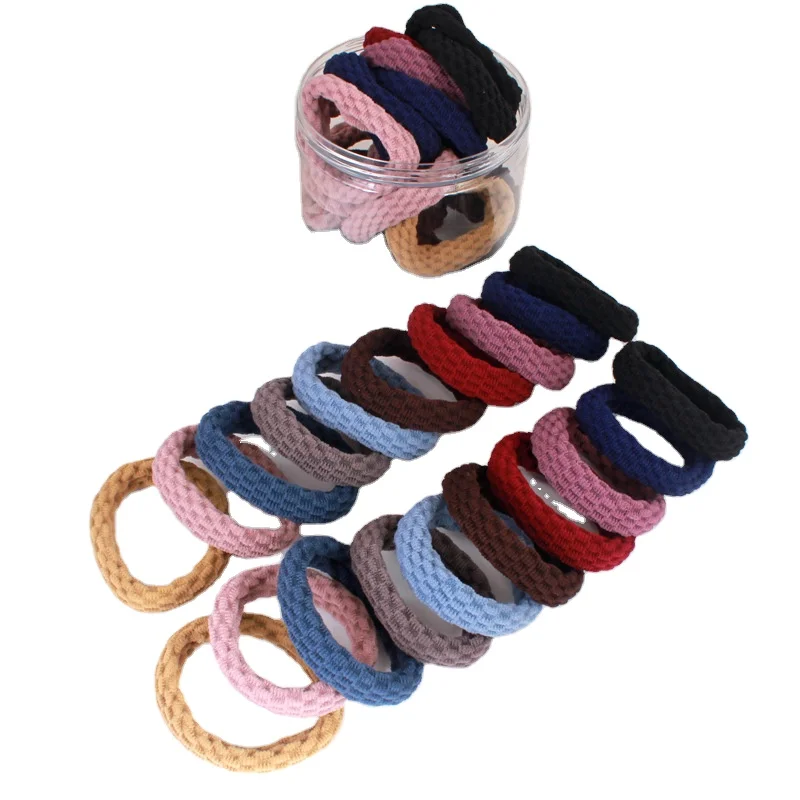 Factory direct sale affordable 20pcs/box girl cute rubber band hair accessories