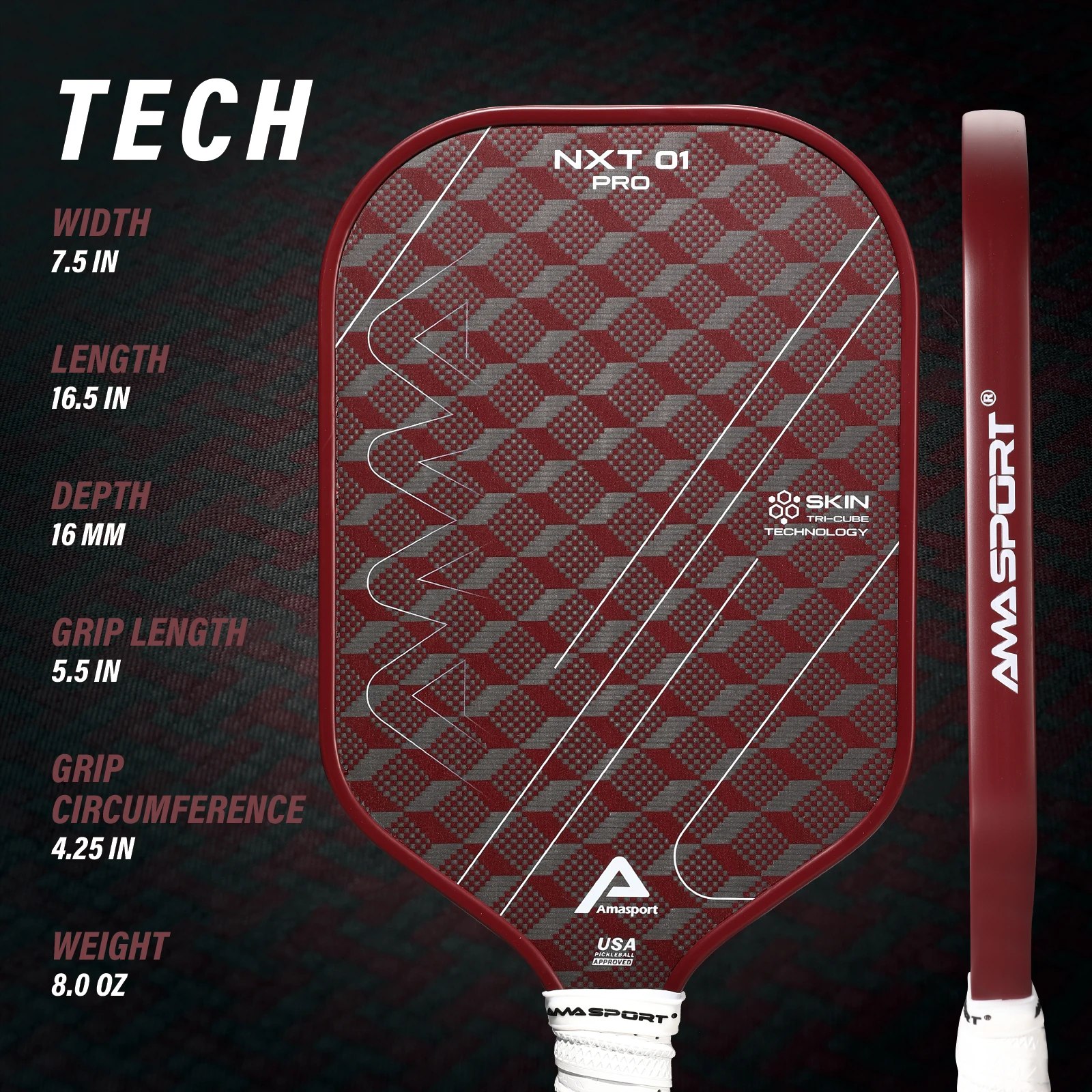 AMASPORT Premium Kevlar Toray T700 титановая ракетка