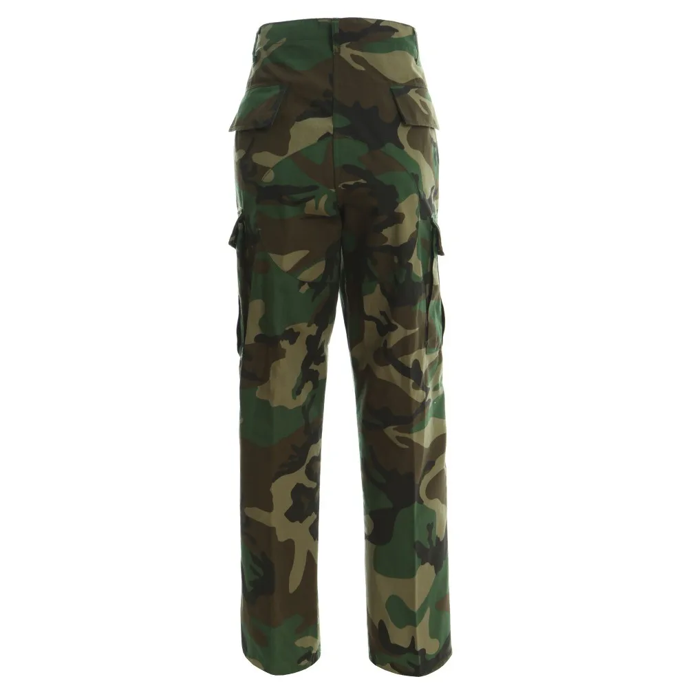 Tactical Uniform US BDU Combat Woodland Camouflage Ripstop Trousers Cargo Tactical Pants Trousers For Men