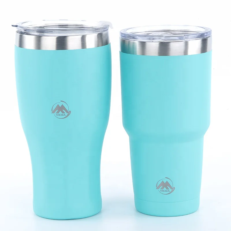 Лидер продаж на Amazon, стакан из нержавеющей стали с двойными стенками 30 унций, с соломинкой и крышкой-слайдером и щеткой для чистки