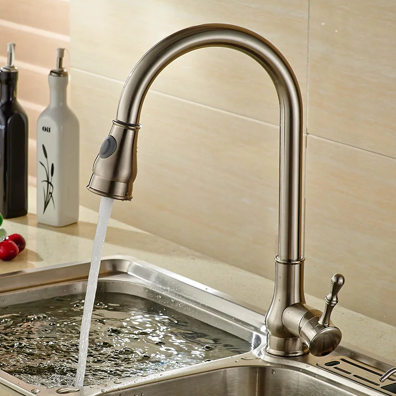 2022 kitchen faucet water tap modern kichen kitchen taps brass pull down kitchen mixer sink faucets