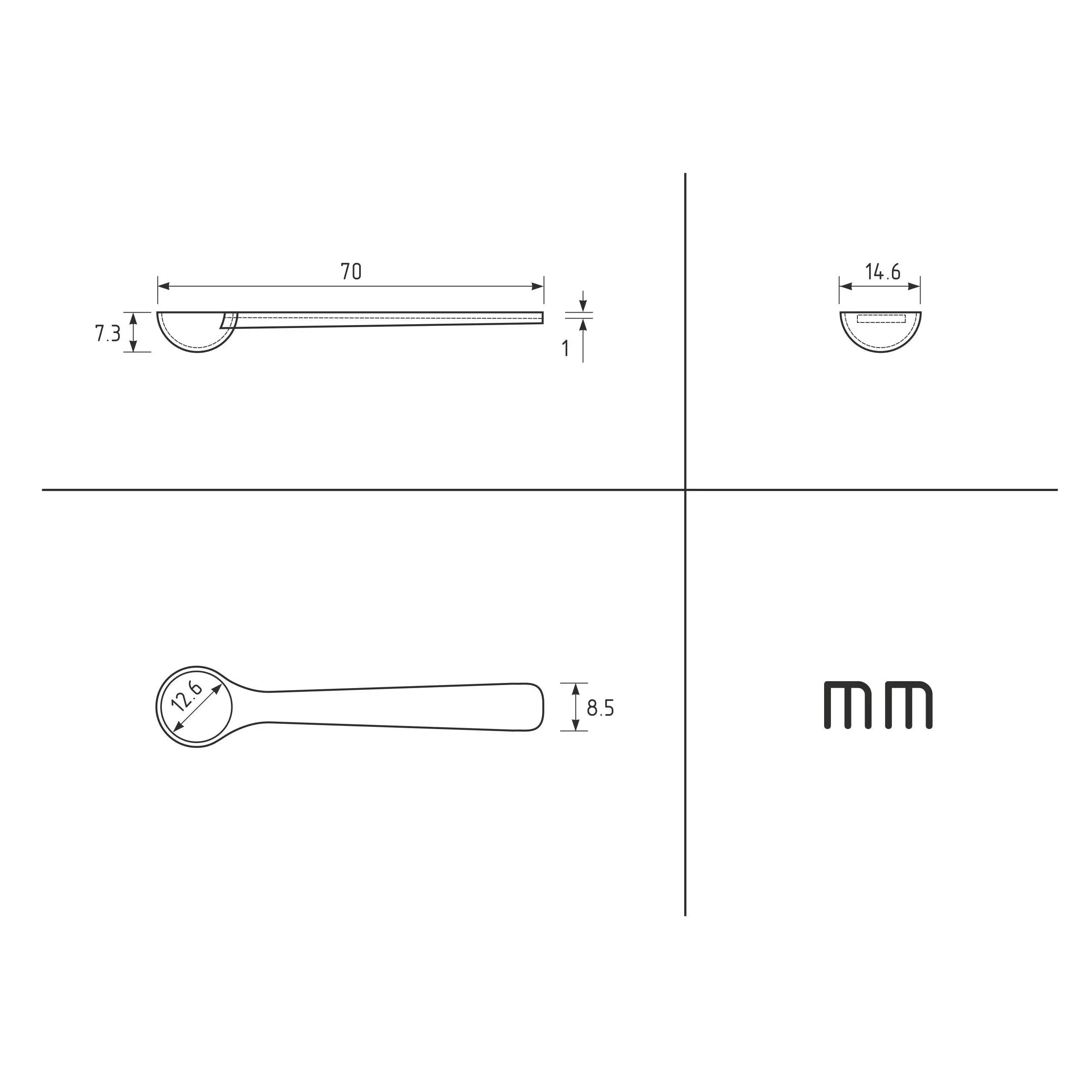 Mini Measuring Spoons Micro Tiny Scoops for Cosmetics Powders Seasoning medicine 0.05ml 0.15ml 0.25ml 0.3ml 0.05g 0.15g 0.25g