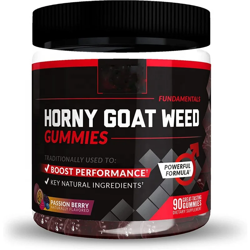 Best Selling Horny Goat Weed Sexual Benefits Gummy For Male Enhancement OEM/ODM Epimedium herb mixed gummies for sale