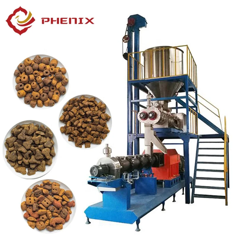 CE Certificate Pet Food Extruder Dog Cat Food Making Machine Production Line