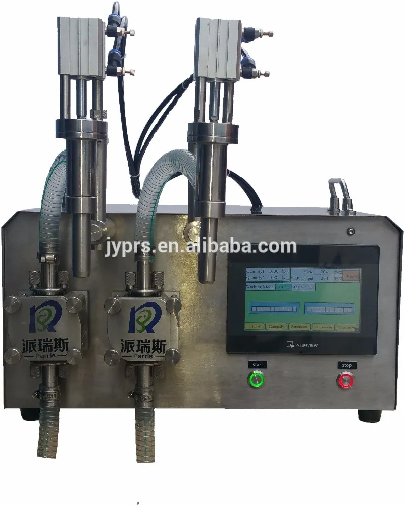 Semi-auto 316 Stainless Steel Filling Machine with Pneumatic Nozzle