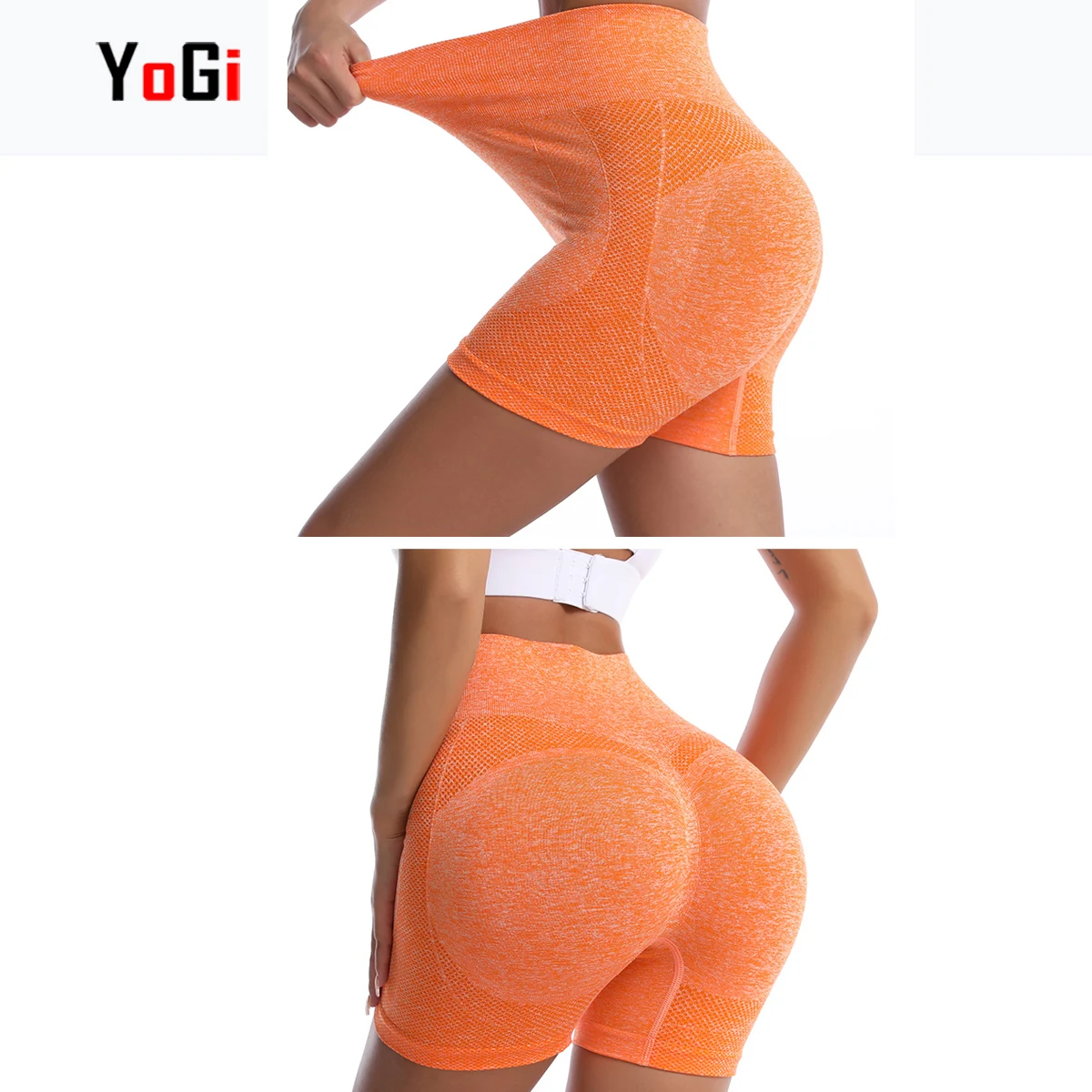 16 Colors New Fashion High Waist Girls Casual Seamless Scrunch Butt Sport Yoga Pants Shorts For Women Tummy Control