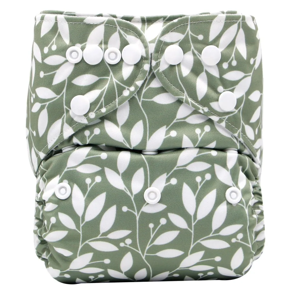 
Asenappy High Quality Reusable Nappy Quick drying Suede Cloth Diaper with Microfiber insert 