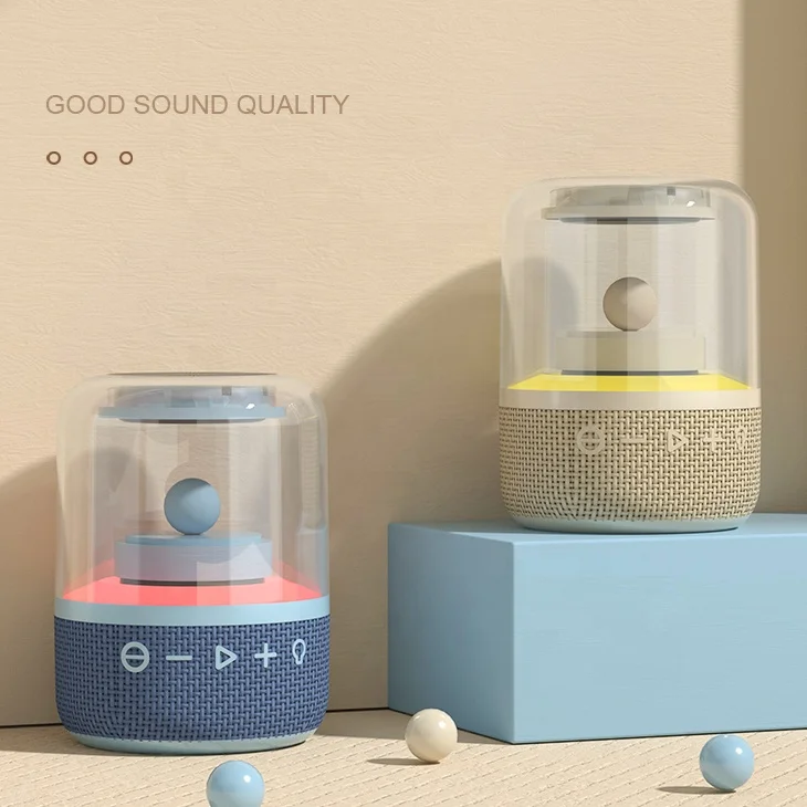 2022 hot sale Double Drivers RGB flame Speakers Christmas smart Speaker TF Card TWS Hi-fi speaker