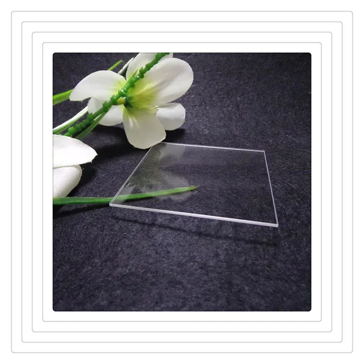 high quality Manufacturer price High quality thick clear fused silica quartz thin glass plates sheet quartz tube for lab sue