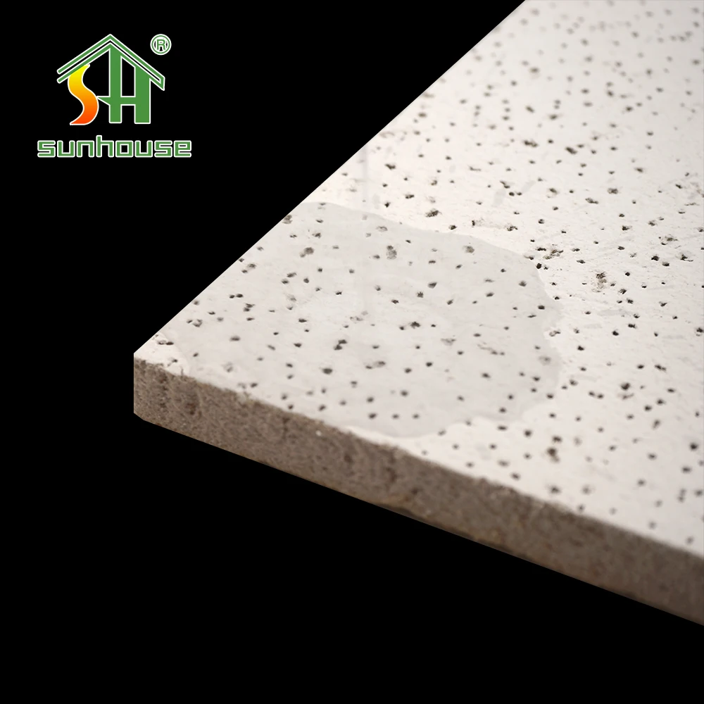 Spot Goods Fireproof Honeycomb Ceilings 6.5~20Mm Moisture-Proof Mineral Wool Ceilings For Mineral Wool Ceilings