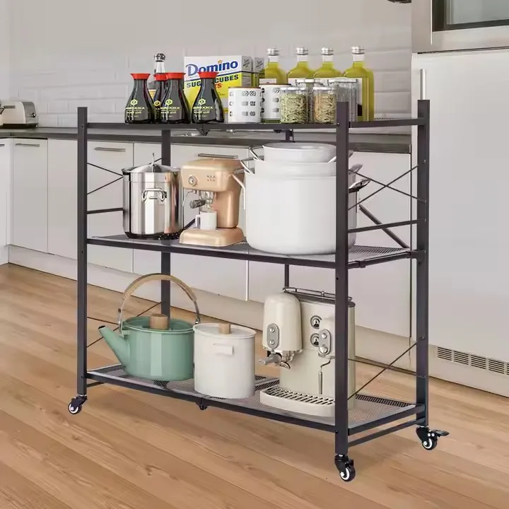 3 Layers Heavy Duty Commodity Shelf Stainless Steel Wire Shelves
