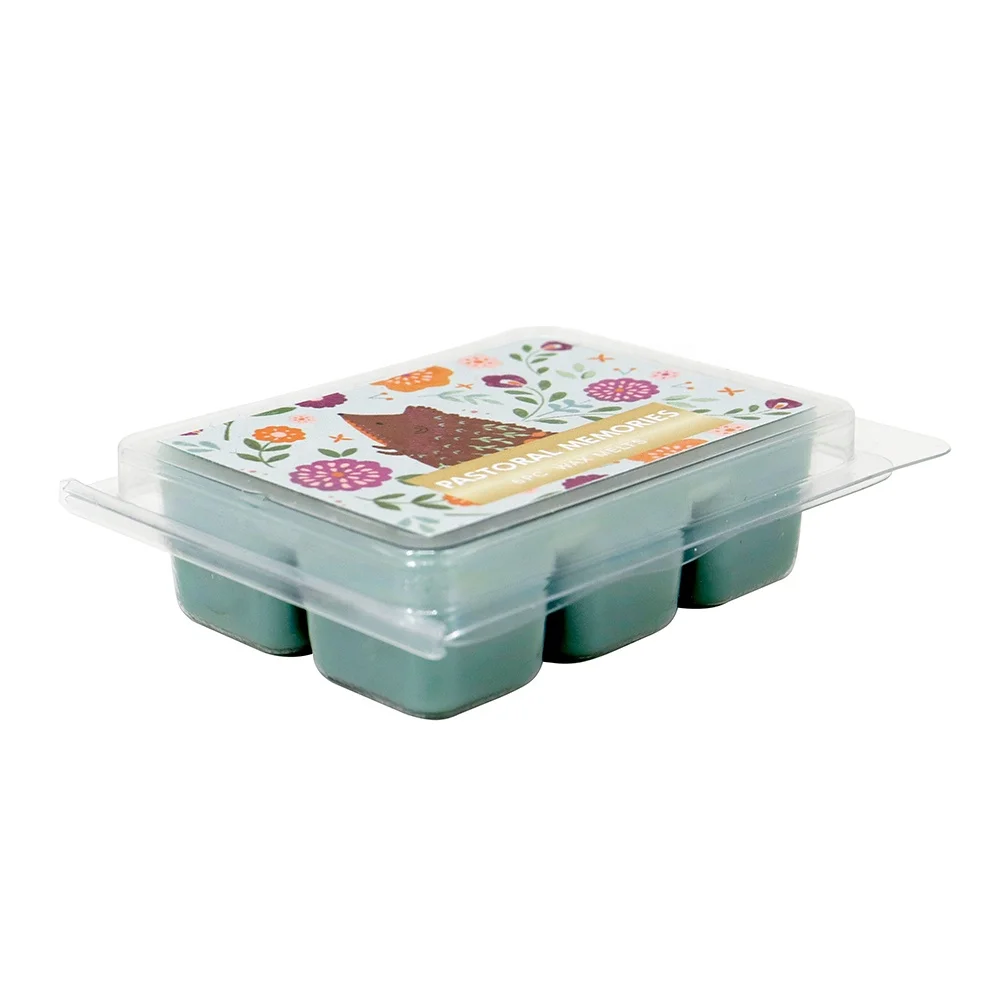 Vietnam Factory Wholesale Cheap 6 Cubes Wax Clamshell Packaging 2.5oz Colorful Aroma Candle Wax Melts