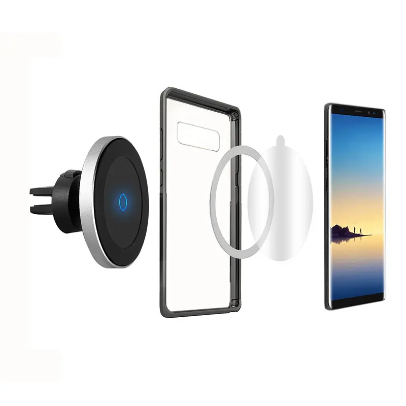 
Magnetic Wireless Car Charger Full Automatic Mount Qi Wireless Fast Charging Car Holder Stand for Mobile Phone 