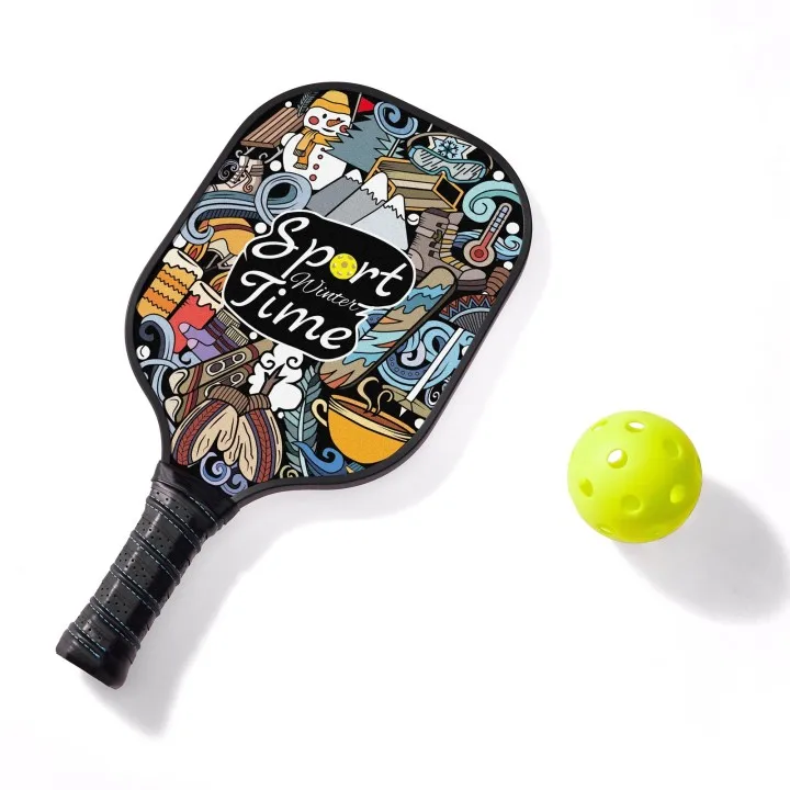 Изготовленная на заказ картина размер Pickleball Весло пушапа помещения и под открытым небом углеродное волокно соты Pp Pickleball Весло